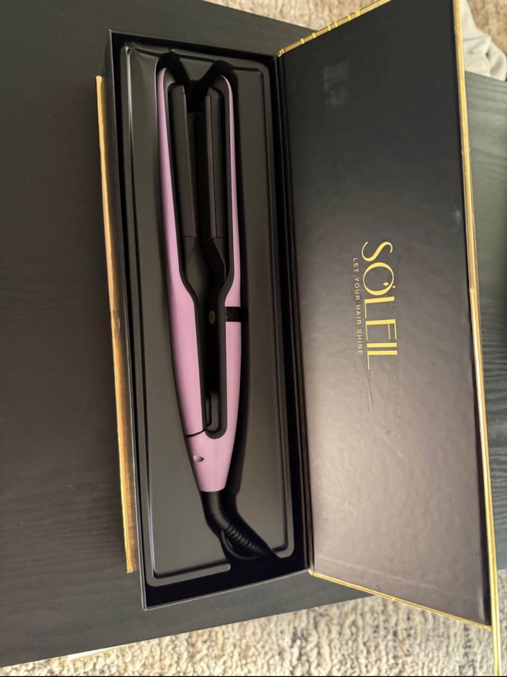 Lavender Ceramic Hair Straightener for Women